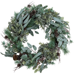 Foliage and Fircone Wreath