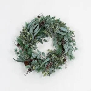 Foliage and Fircone Wreath