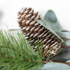 White Berry Garland with Frosted Leaves