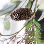 White Berry Garland with Frosted Leaves