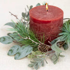 Foliage and Fircone Candle Ring