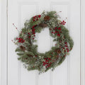 Red Berry Cone and Spruce Wreath
