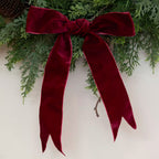 Foliage & Fircone Wreath with Velvet Ribbon