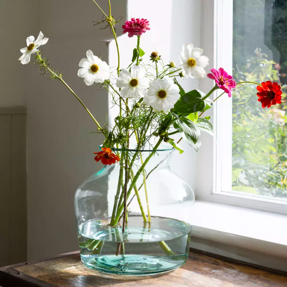 Large Recycled Glass Vase