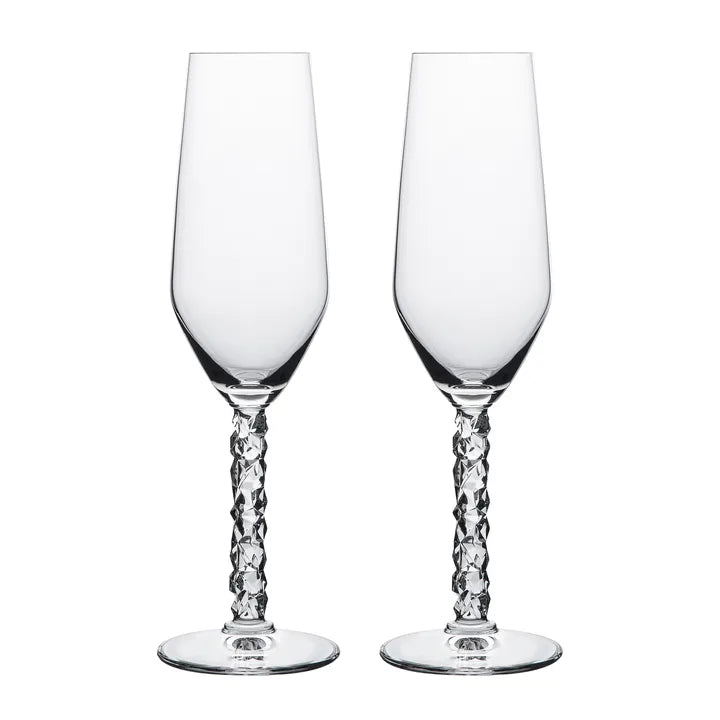 Carat Champagne Glasses (2 Pack)