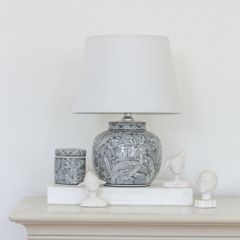 Morwenna Lamp with White Shade