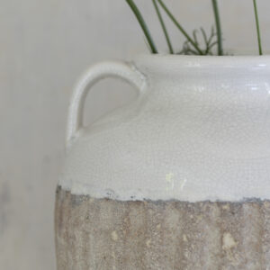 White Vase with Handles (Large)