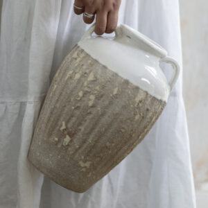 White Vase with Handles (Large)