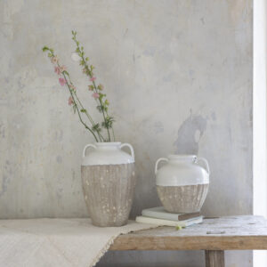 White Vase with Handles (Small)