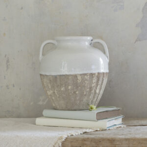 White Vase with Handles (Small)