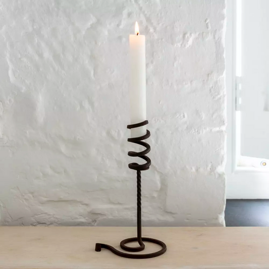 Tall Iron Candlestick