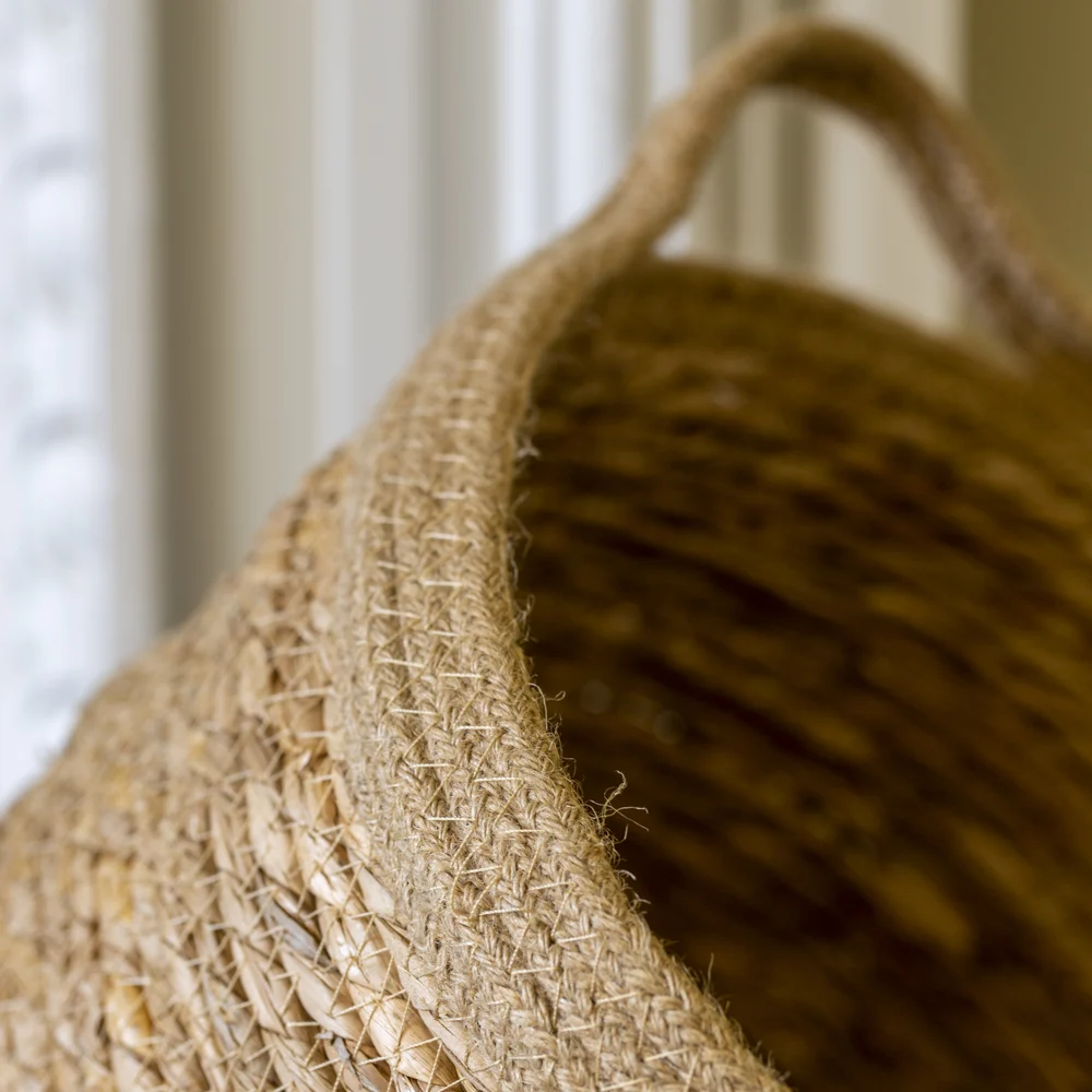 Jute and Straw Basket - Set of 4