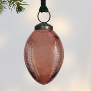 Etched Oval Decoration Pink