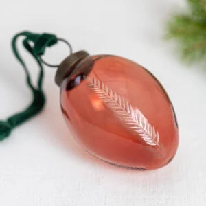 Etched Oval Decoration Pink