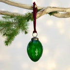 Etched Oval Decoration Green