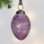 Etched Oval Decoration Purple