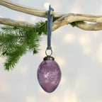 Etched Oval Decoration Purple