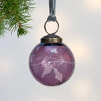 Etched Round Decoration Purple