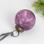 Etched Round Decoration Purple