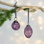 Etched Round Decoration Purple