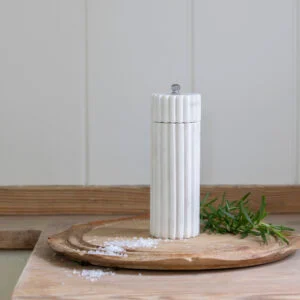 White Marble Salt Grinder