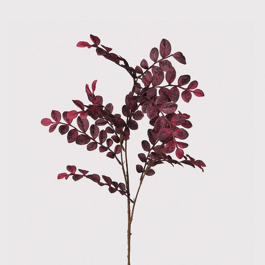 Plum Mini Leaves Spray