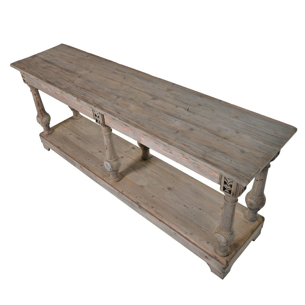 Colonial Reclaimed 2 Drawer Console Table
