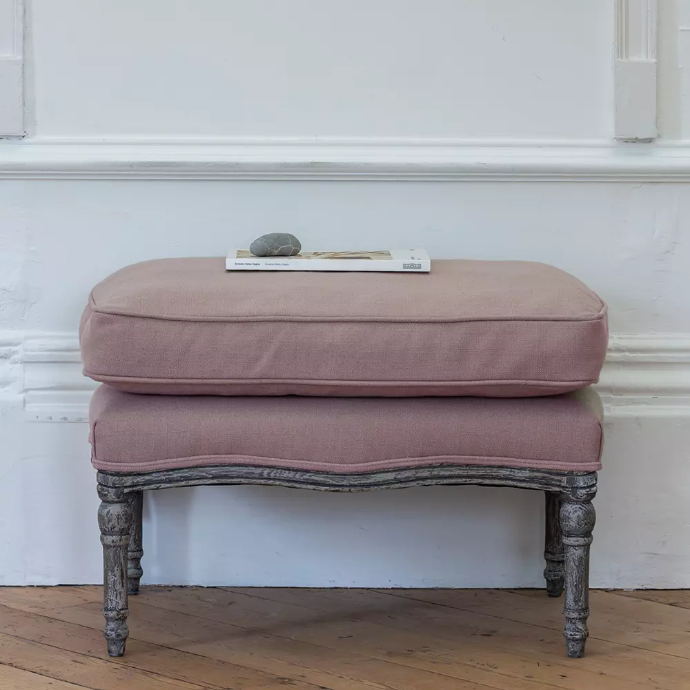 Tilda Footstool in Powder Pink