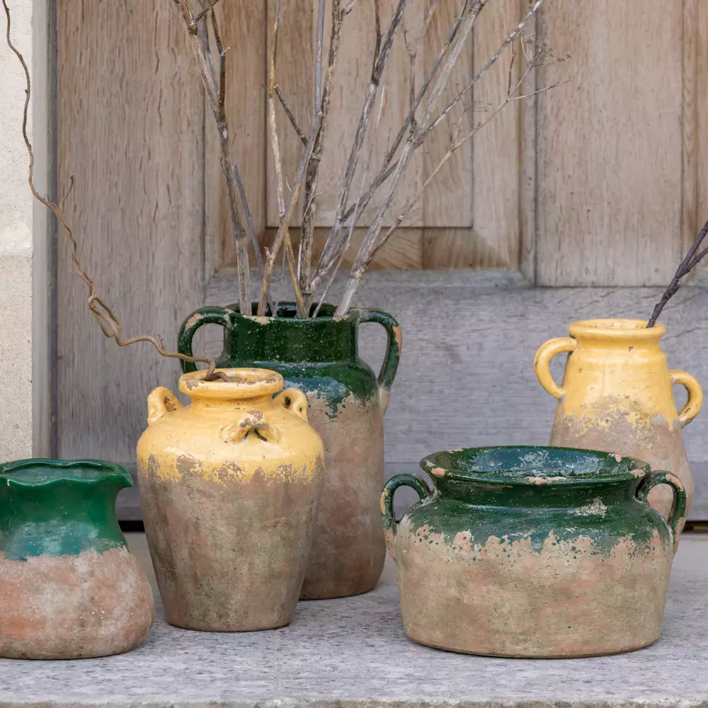 Terracotta Vase - Yellow