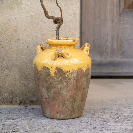 Terracotta Urn - Yellow