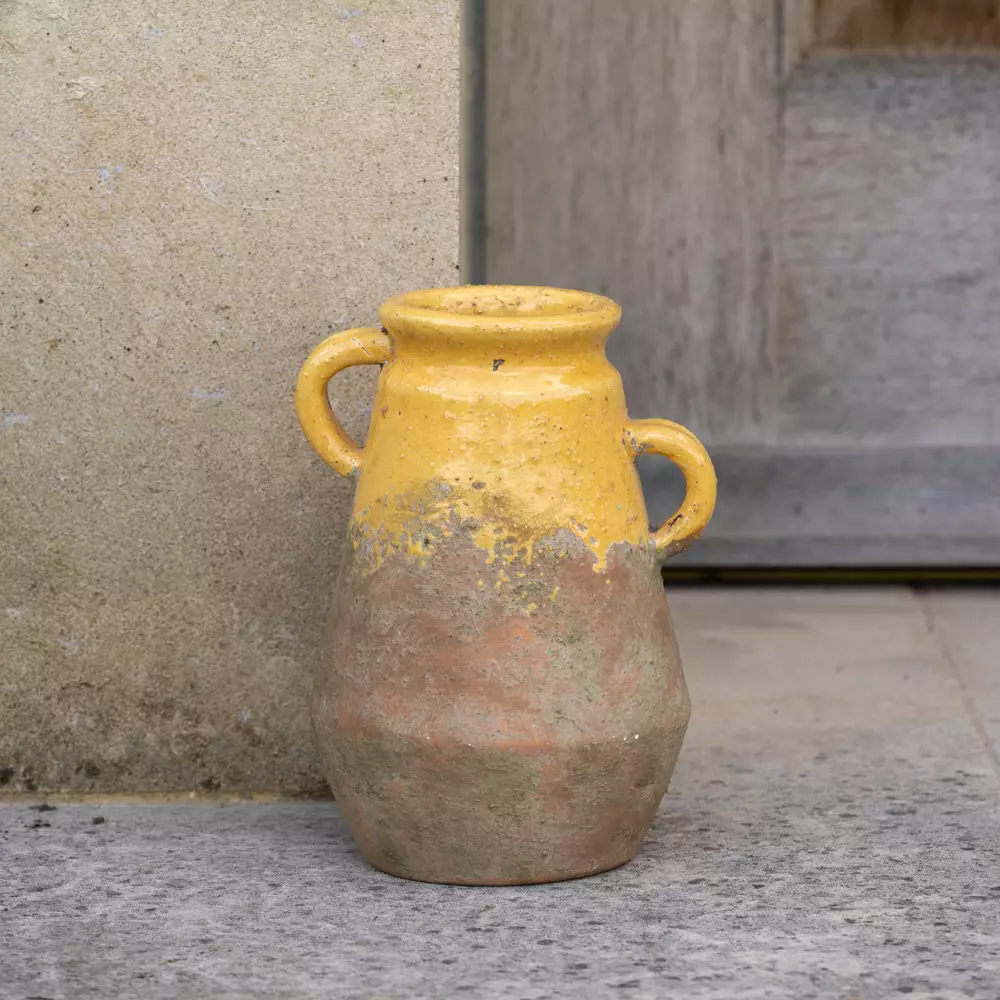 Terracotta Vase - Yellow