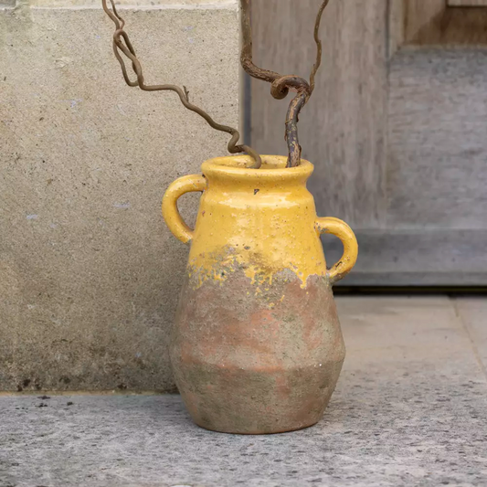 Terracotta Vase - Yellow