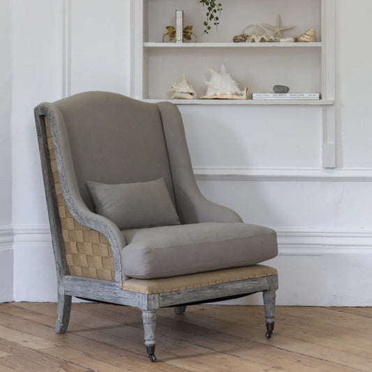 Gustavian Armchair Taupe