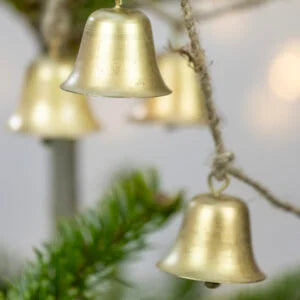 Bell Garland Antique Gold